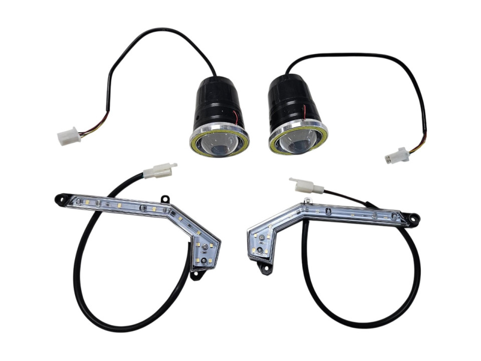 (7A1b) complete koplampset met dagrijverlichting led