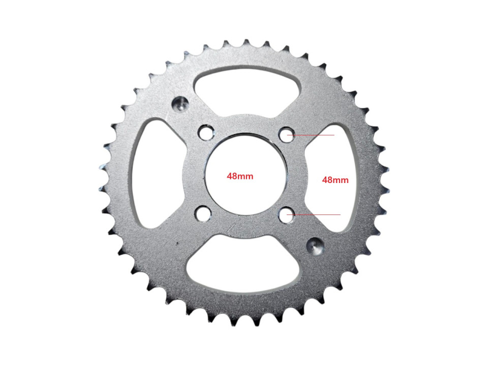 (5B1c) Achtertandwiel 41 T. 428 48mm as / steek 4 x 48