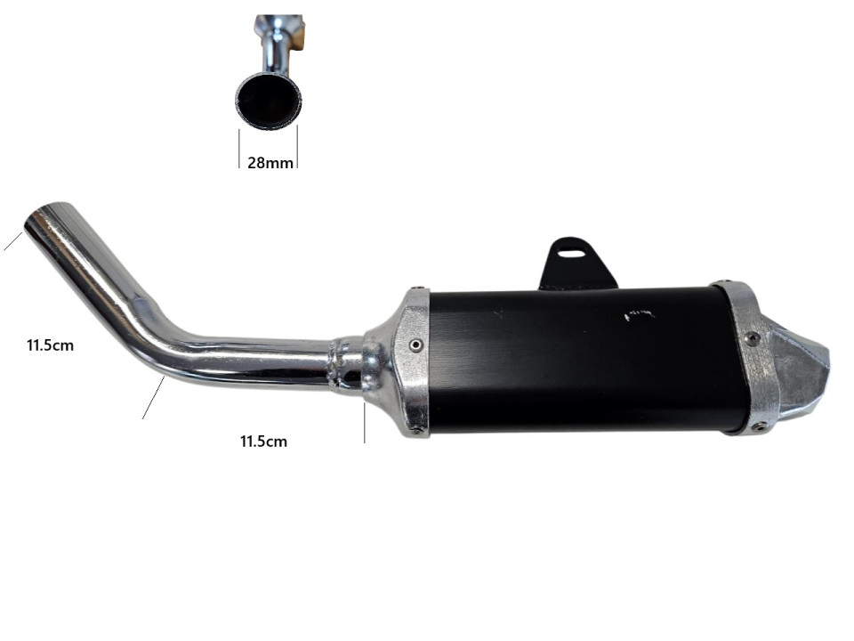 (14C3c) Uitlaat 140cc demper