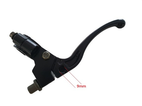 (4D2e) Remhendel rechts+ bevestiging (lengte 130mm)