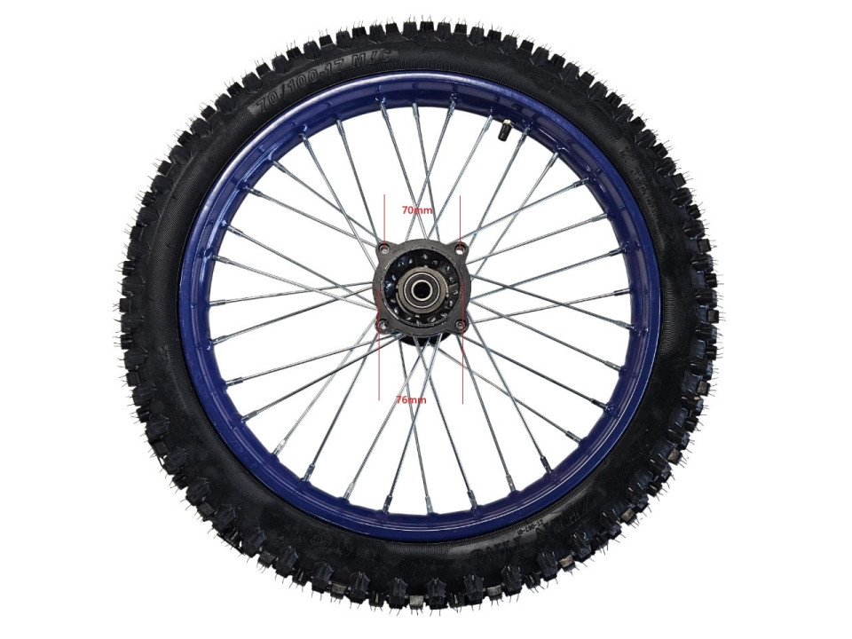 (211B2d) 17 inch velg + band ORION as 15mm (voor)