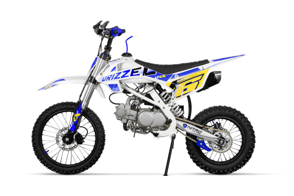 Dirtbike 125cc Drizzel UX URX 17/14 Kick Start blue