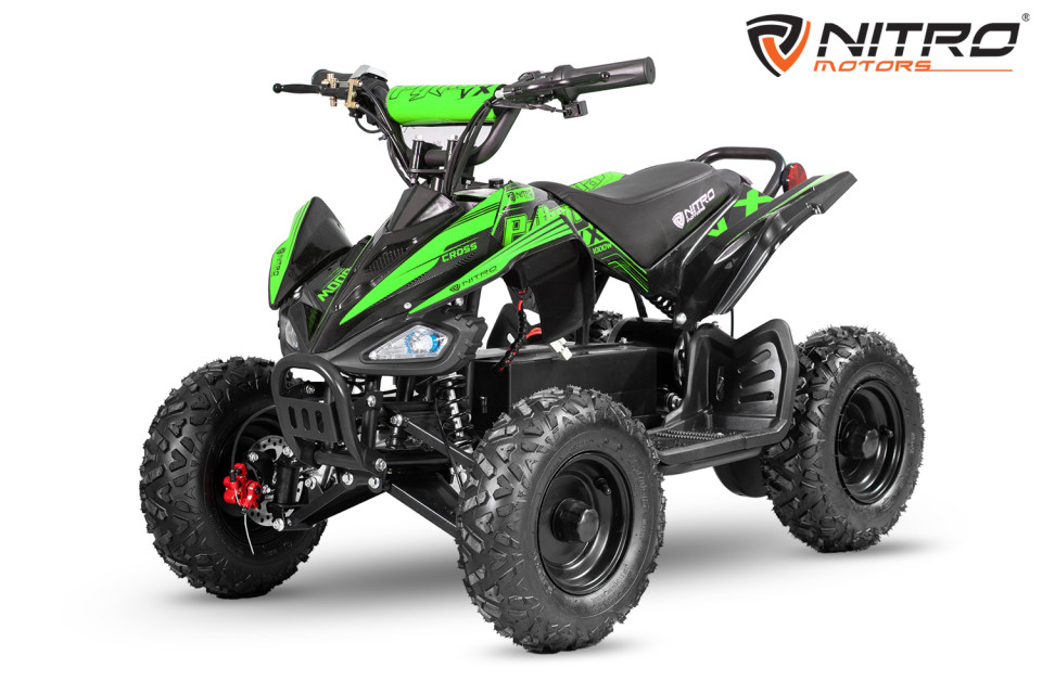 Nitro Motors Python Cross Eco mini Quad 1000W 36V 6 inch green