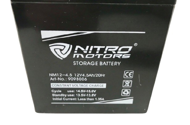 (27F4a) Accu 12 volt voor kinderquads 4.5ah