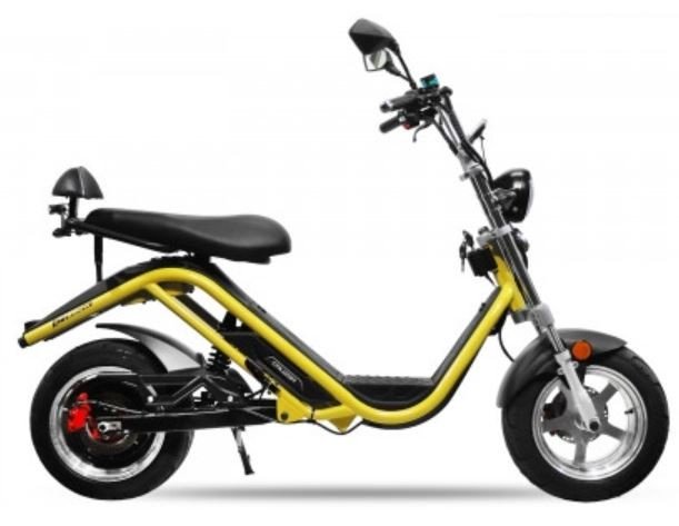 Elektrische S13 cruzer bigwheel scooter yellow