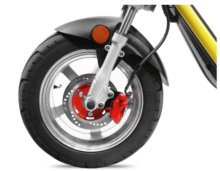 Elektrische S13 cruzer bigwheel scooter yellow