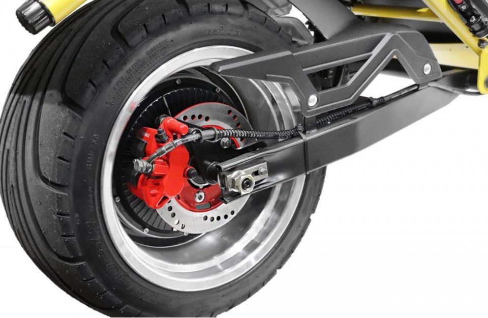 Elektrische S13 cruzer bigwheel scooter yellow