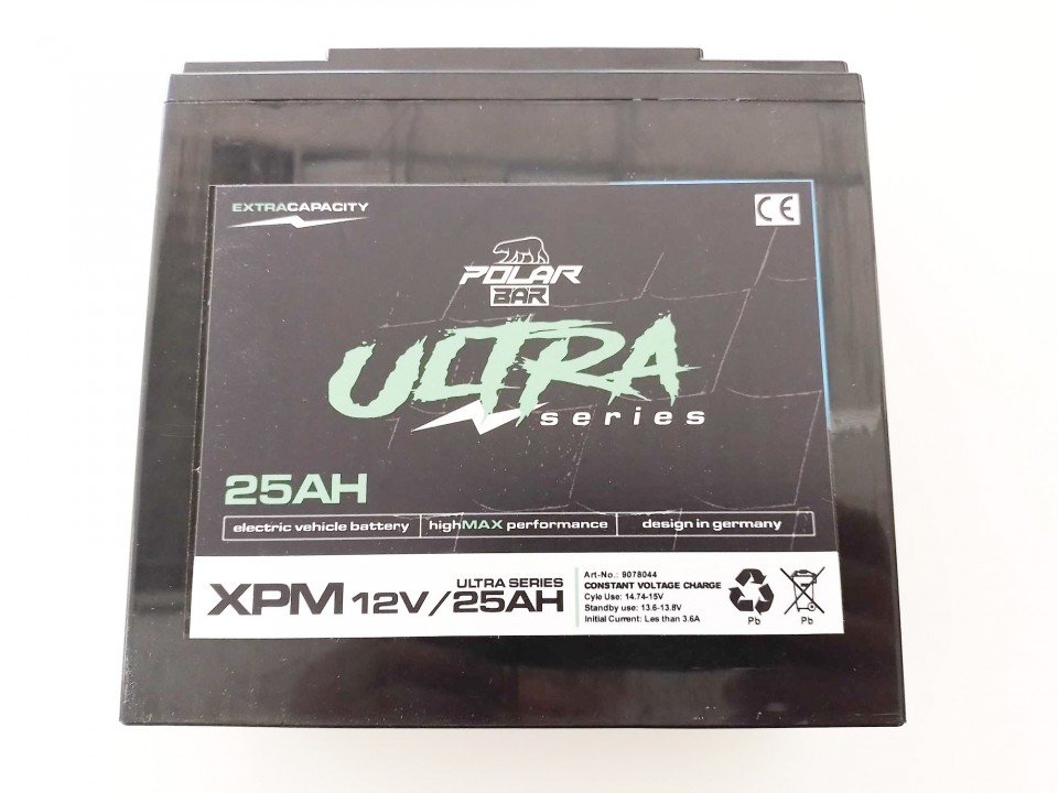 (27C5a) Accu 12 volt Upgrade voor kinderquads 25Ah