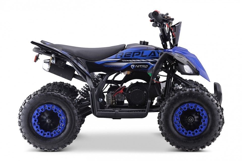 Kinderquad 49cc Replay 6 inch blue
