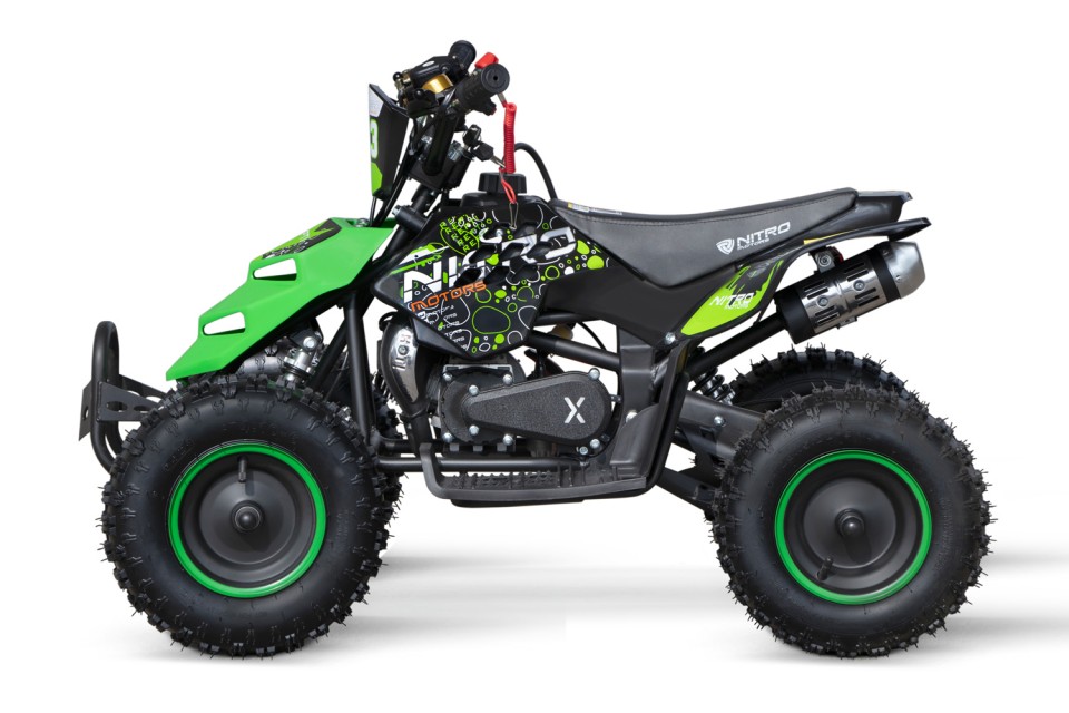Kinderquad 49cc Repti DLX E-start 6inch Green