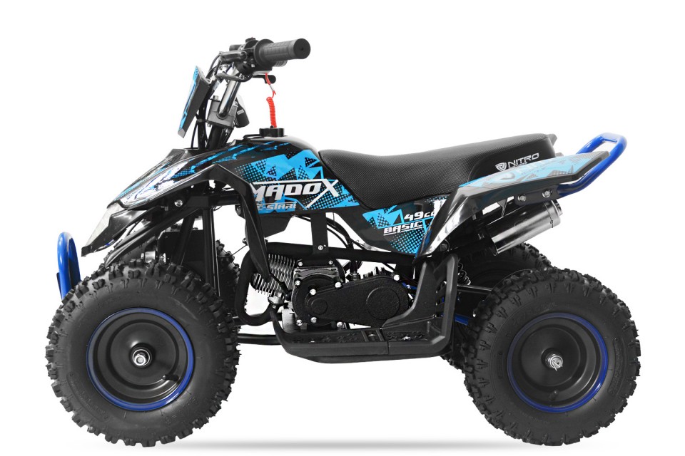 Kinderquad 49cc Madox Sport Plus E-start 6inch Blue