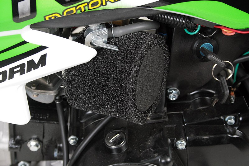 Dirtbike 90cc automaat Storm V2 10/10 green