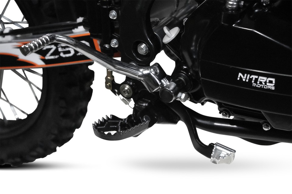 Dirtbike 250cc Hurricane schakel 19/16 Orange