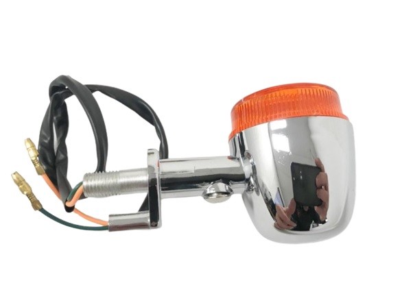 (35B4e) Knipperlicht grande retro achter oranje