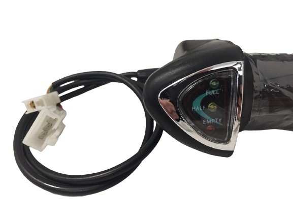 (4A1c) Gashendel 36V Eco mini Quad met batterij indicatie