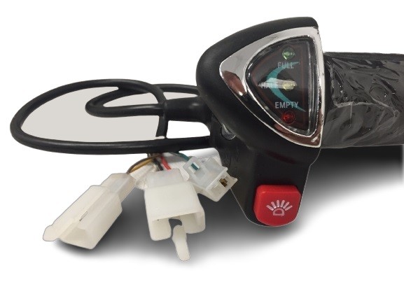 (4A4b) Gashendel 36V Eco mini Quad met batterij indicatie