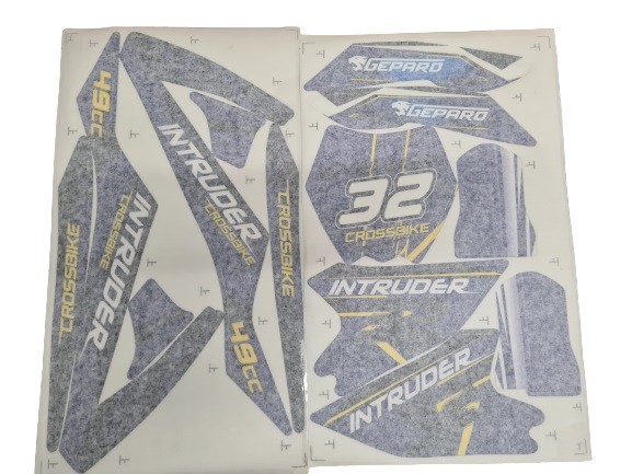 (36B2b) complete stickerset Intruder 49cc