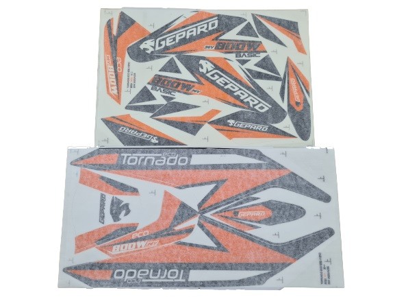 (36B5a) complete stickerset Tornado 800W