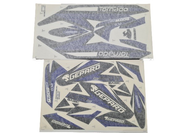 (36B5a) complete stickerset Tornado 800W