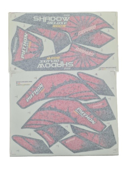 (36B8a) complete stickerset Python Deluxe 800W