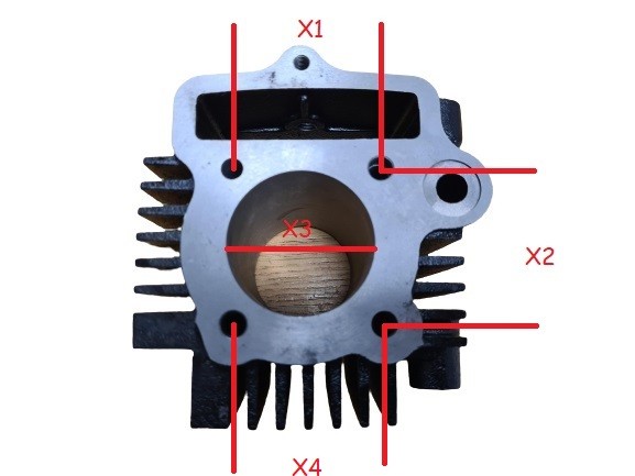 (9G3b) Cilinder 125cc zuigergat 52mm