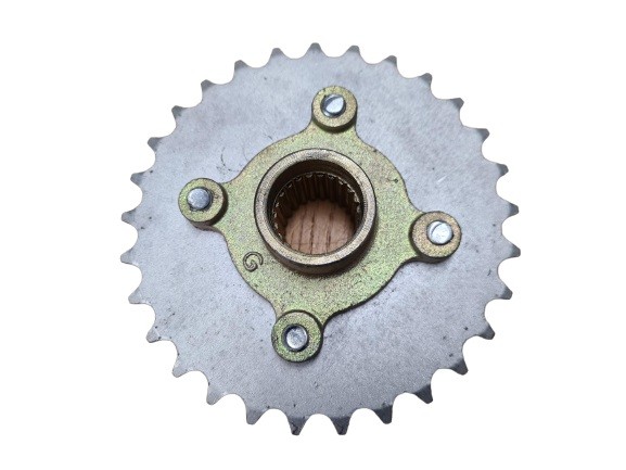 (5H2b) Achtertandwiel 29 T. 420 met bevestiging