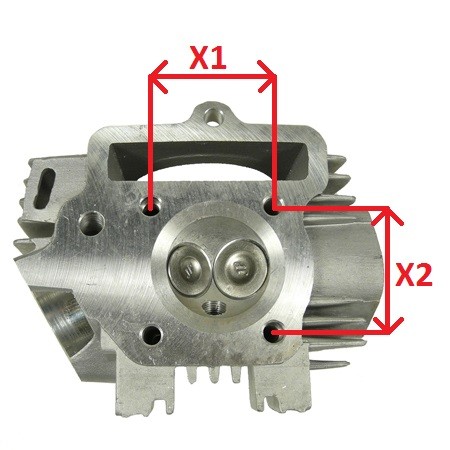 (9E3c) Cilinderkop 110cc/125cc compleet