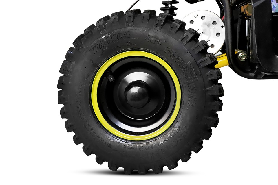 Eco Kinderquad 1000w Torino SPS Deluxe 6 inch Camo Yellow