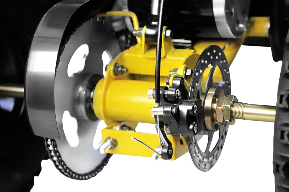 Eco Kinderquad 1000w Torino SPS Deluxe 6 inch Camo Yellow