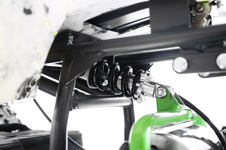 Eco Kinderquad 1000W Torino Deluxe 6 inch Grafity Green