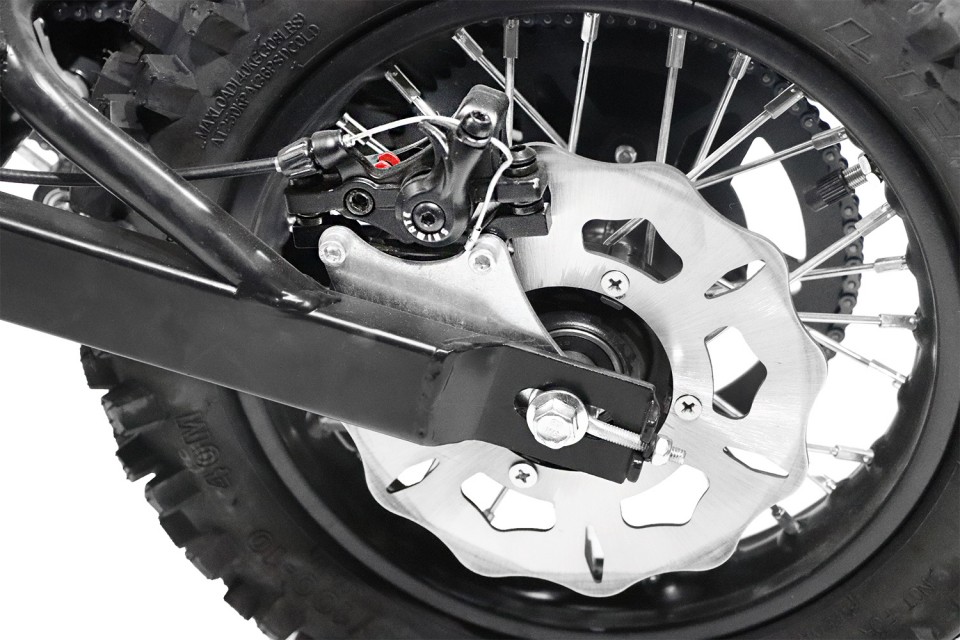 Eco Dirtbike 1000W Tiger DLX 12 Red lood accu