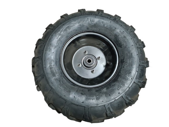 (208B3a) set Band met velg RV + LV 4 gaats 8inch (19x7.00-8)