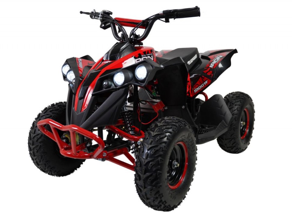 Gepard Kinderquad 1000w Iron XL 6 inch Red