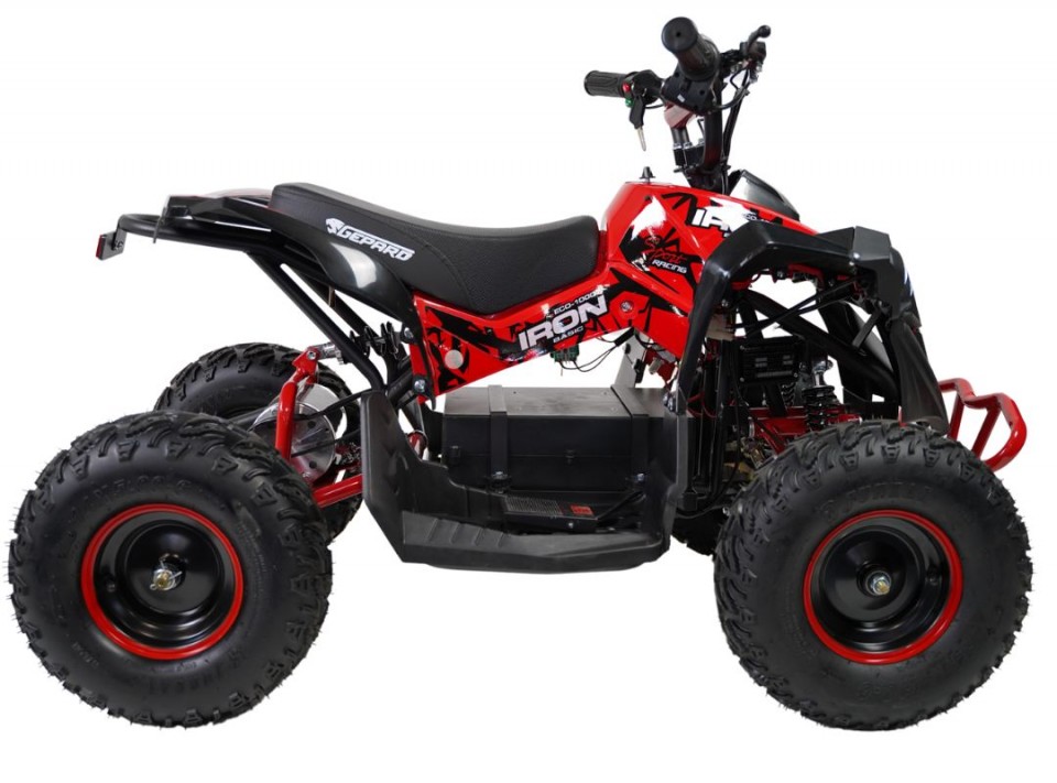 Gepard Kinderquad 1000w Iron XL 6 inch Red