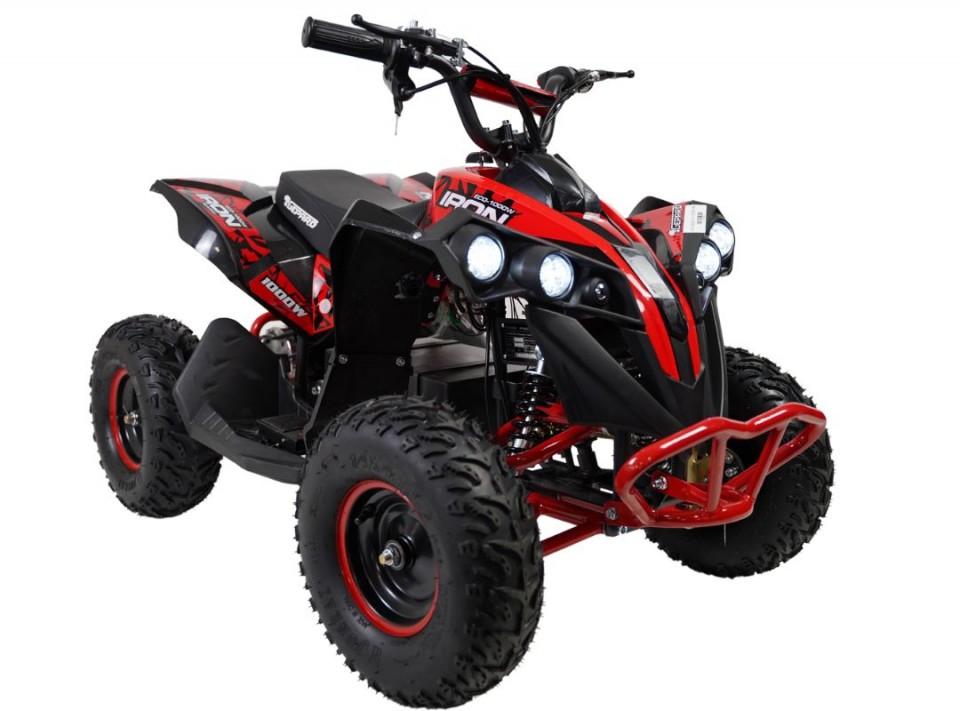 Gepard Kinderquad 1000w Iron XL 6 inch Red