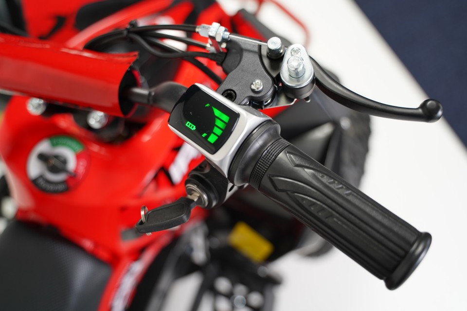 Gepard Kinderquad 1000w Iron XL 6 inch Red