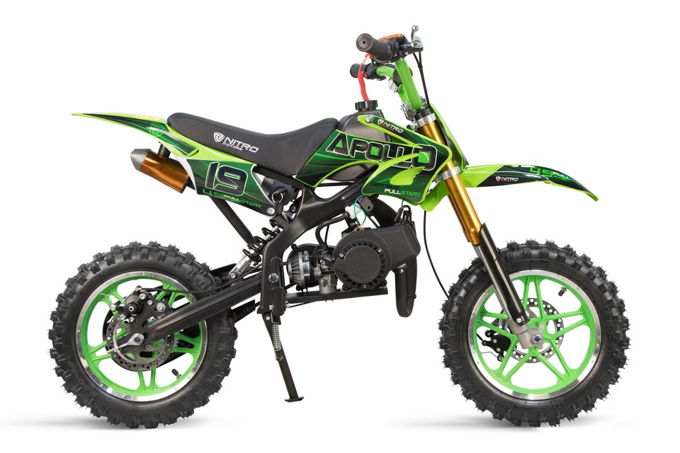 Mini crosser 49cc Apollo Sport Alm 10 green