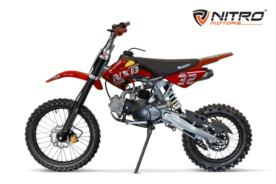 Dirtbike NXD Sport 125cc midi kinder red