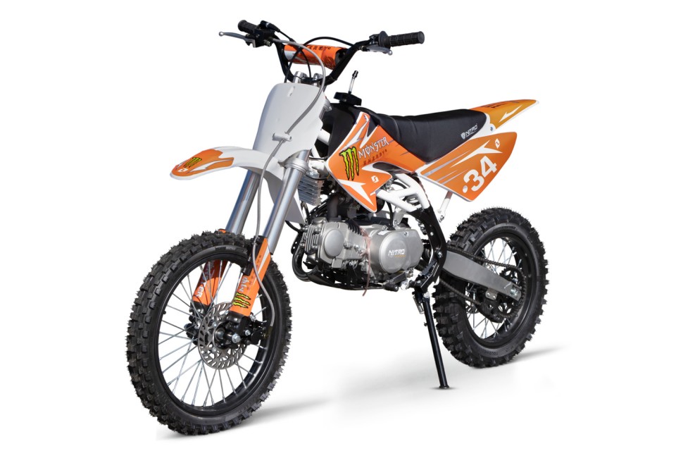 Dirtbike 140cc Drizzle 4-G manual kinder white