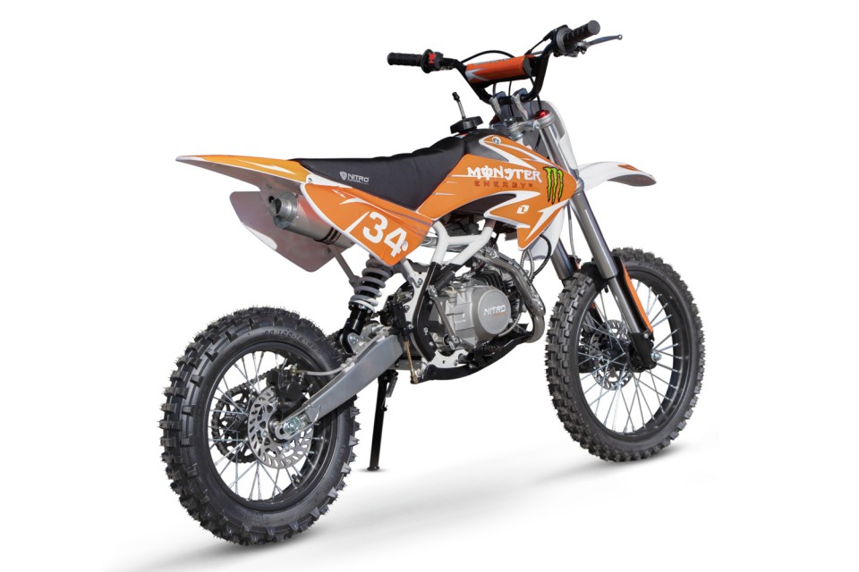 Dirtbike 140cc Drizzle 4-G manual kinder white