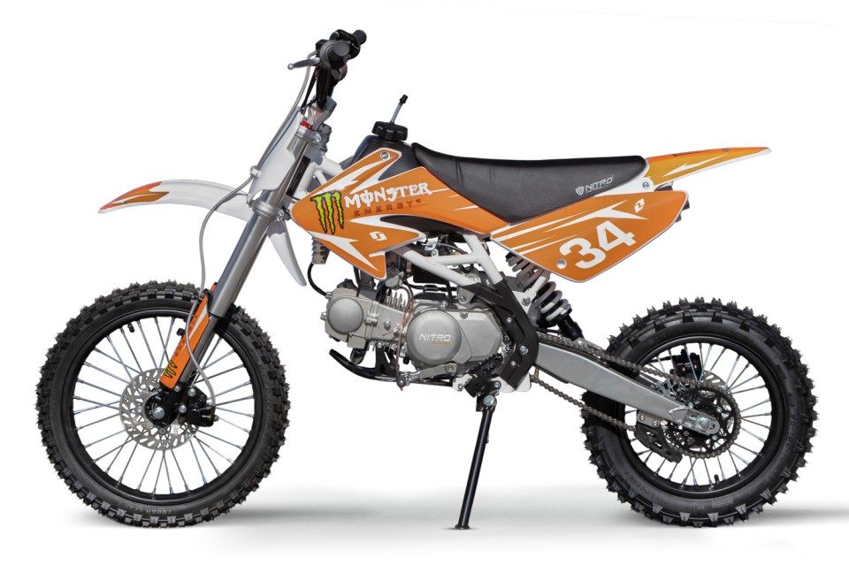 Dirtbike 140cc Drizzle 4-G manual kinder orange
