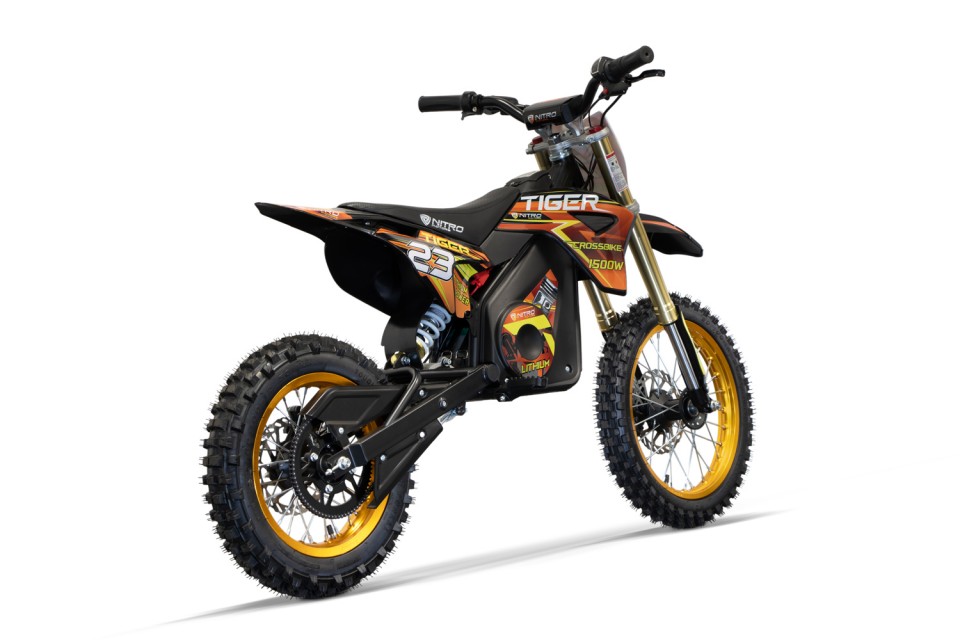 Eco midi Kinder 1500W Dirtbike Tiger DLX 14 Blue