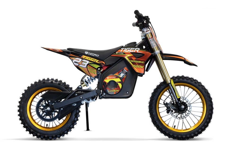 Eco midi Kinder 1500W Dirtbike Tiger DLX 14 Blue