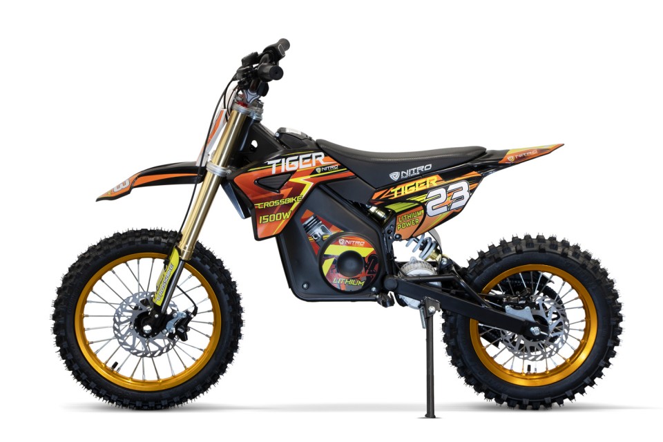 Eco midi Kinder 1500W Dirtbike Tiger DLX 14 Green