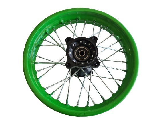 (221C4b) 12 inch achtervelg as 12mm