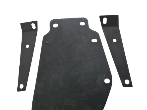 (15B3b) beschermrubber achterzijde + 3 beugels