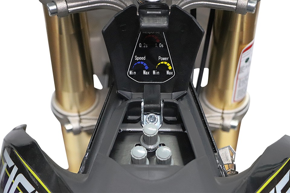 Eco Dirtbike 1100W Tiger DLX 12 Blue lithium accu 10ah