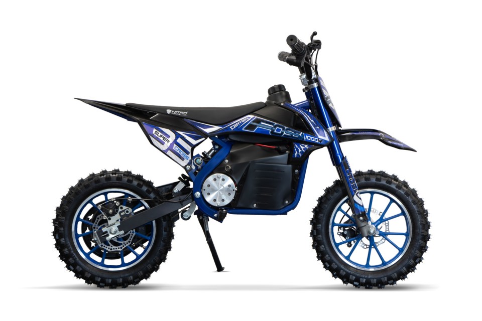 1000W Eco midi Kinder Dirtbike Fossa Fun 10 blue