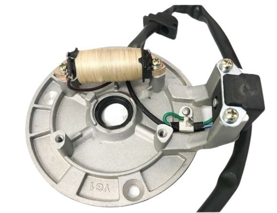 (3B6b) ontsteking 1 spoel met stekkerblok 4 aansluitingen