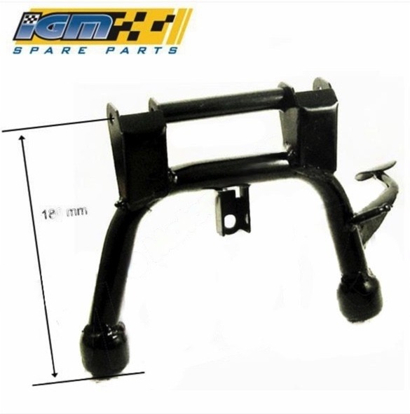 (35F1a) Middenstandaard 4T GY6 10'' zwart (180153)